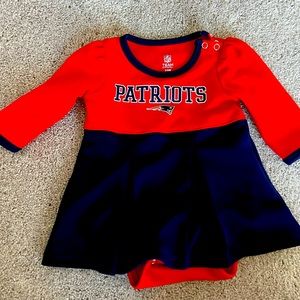 Patriots cheerleader costume onesie